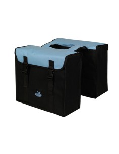 Doppelpacktasche Greenlands 34 Liter 37 x 33 x 14cm (2x)  - Schwarz/Hellblau