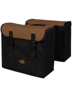 Doppelpacktasche Greenlands 34 Liter 37 x 33 x 14cm (2x)  - Schwarz/Braun