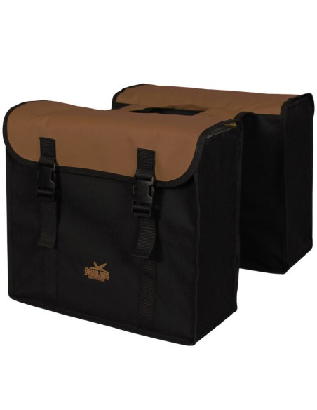Doppelpacktasche Greenlands 34 Liter 37 x 33 x 14cm (2x)  - Schwarz/Braun