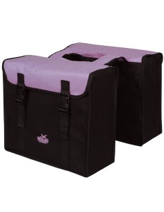 Doppelpacktasche Greenlands 34 Liter 37 x 33 x 14cm (2x)  - Schwarz/Violett