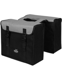 Doppelpacktasche Greenlands 34 Liter 37 x 33 x 14 cm (2x) - Schwarz/Silber