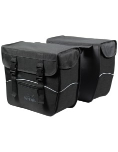 Doppelpacktasche Greenlands 34 Liter 35 x 31 x 16 cm (2x) - Schwarz