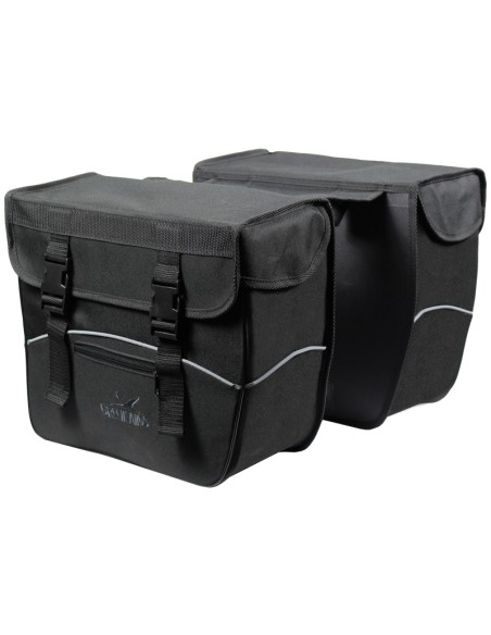 Doppelpacktasche Greenlands 34 Liter 35 x 31 x 16 cm (2x) - Schwarz