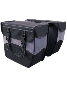 Doppelpacktasche Greenlands 34 Liter 35 x 31 x 16 cm (2x) - Schwarz / Weiß