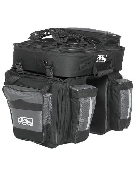 Fahrradtasche M-Wave Amsterdam Triple - Schwarz
