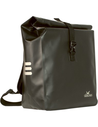 100% Wasserdichter Rucksack / Fahrradtasche Greenlands 23 Liter 31 x 50 x 15 cm - Schwarz