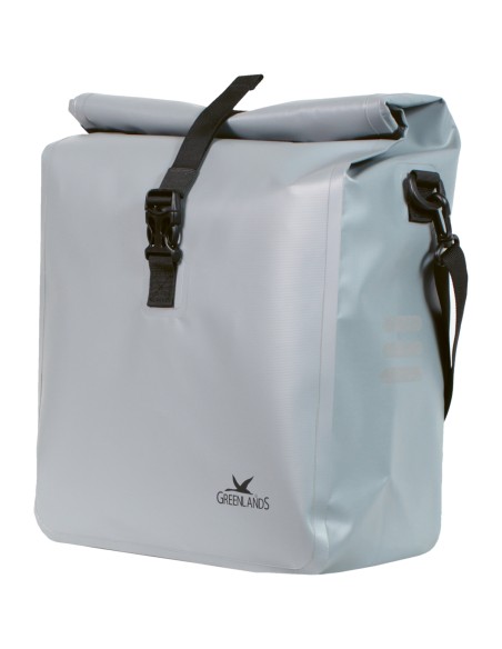 Fahrradtasche Greenlands Urban Style waterproof 1 -18 Liter  27 x 49 x 14 cm  -  Hellgrau