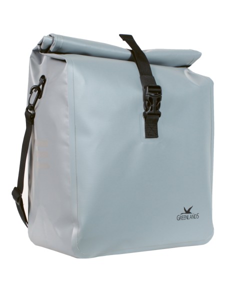Fahrradtasche Greenlands Urban Style waterproof 1 -18 Liter  27 x 49 x 14 cm  -  Hellgrau