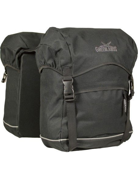 Doppelpacktasche Greenlands Travel 50 Liter 32 x 42 x 19  cm (x2) - Schwarz