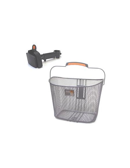 Fahrradkorb New Looxs Toscane Smartlock 19 Liter 34 x 25 x 25 cm - Silber