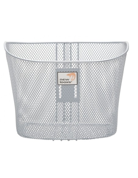 Fahrradkorb New Looxs Toscane RapidLock 19 liter 34 x 25 x 25 cm - Silber