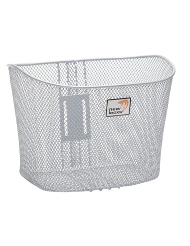 Fahrradkorb New Looxs Toscane RapidLock 19 liter 34 x 25 x 25 cm - Silber