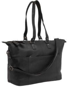Fahrradtasche New Looxs Verla 21 Liter 34 x 18 x 44cm - aus Luxusleder - Schwarz
