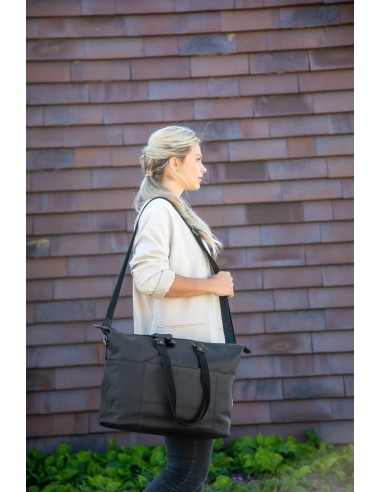 Fahrradtasche New Looxs Verla 21 Liter 34 x 18 x 44cm - aus Luxusleder - Schwarz