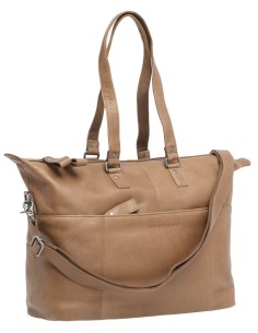 Fahrradtasche New Looxs Verla 21 Liter 40 x 11 x 31 cm - aus Luxusleder - Cognac