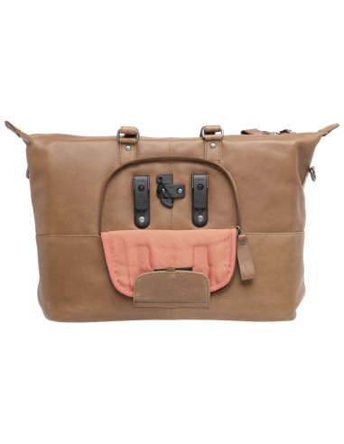 Fahrradtasche New Looxs Verla 21 Liter 40 x 11 x 31 cm - aus Luxusleder - Cognac