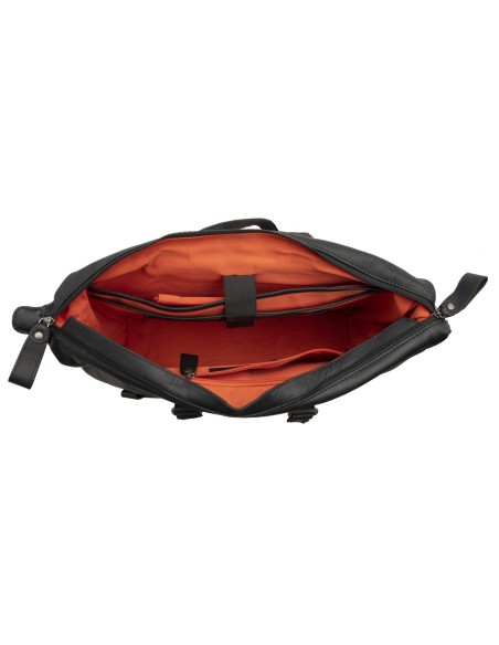 Fahrradtasche New Looxs Verla 21 Liter 40 x 11 x 31 cm - aus Luxusleder - Cognac