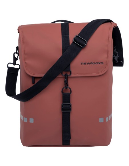 Fahrradtasche New Looxs Odense Single 17,5 Liter 32 x 16 x 38 cm - Rust