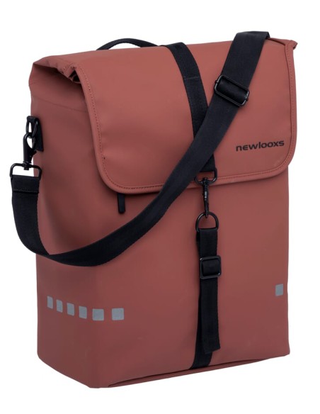Fahrradtasche New Looxs Odense Single 17,5 Liter 32 x 16 x 38 cm - Rust