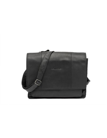 Fahrradtasche New Looxs Fellini 18 Liter 40 x 15 x 32 cm - aus Luxusleder - Schwarz
