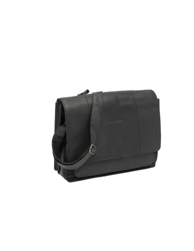 Fahrradtasche New Looxs Fellini 18 Liter 40 x 15 x 32 cm - aus Luxusleder - Schwarz