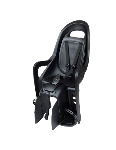 Kindersitz für Hinten Polisport Groovy - BLACK SERIE - mit Gepäckträgerbefestigung (CFS)