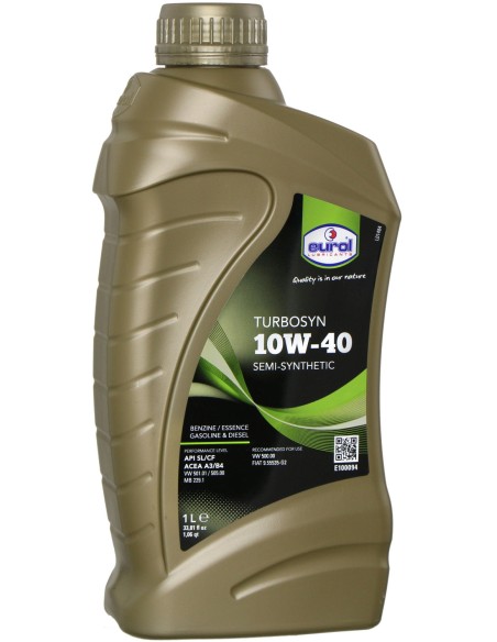 Synthetische Öl Eurol 10W40 4T Turbosyn 1-liter