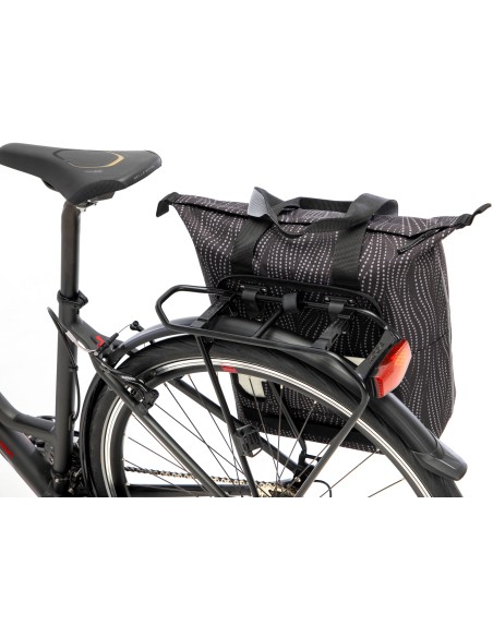 Fahrradtasche New Looxs Kota Alma 24 Liter - 45 x 18 x 36 cm - Schwarz