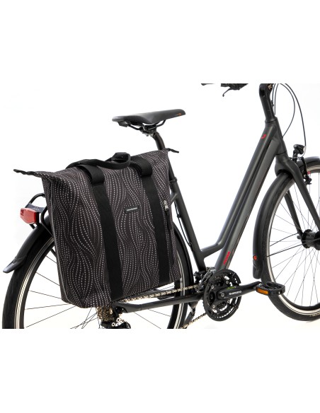 Fahrradtasche New Looxs Kota Alma 24 Liter - 45 x 18 x 36 cm - Schwarz