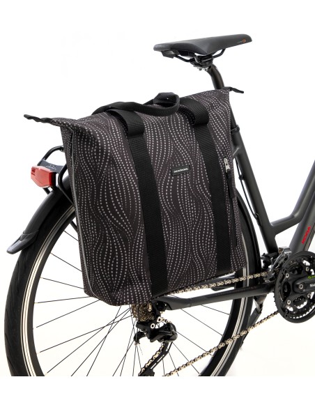 Fahrradtasche New Looxs Kota Alma 24 Liter - 45 x 18 x 36 cm - Schwarz