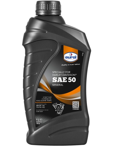Kurbelgehäuseöl Eurol Harley Davidson SAE50 (1 Liter)