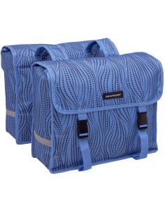 Doppelpacktasche New Looxs Fiori Alma 30 Liter - 37 x 12,5 x 33 cm (x2) - Blau