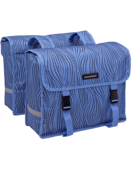 Doppelpacktasche New Looxs Fiori Alma 30 Liter - 37 x 12,5 x 33 cm (x2) - Blau