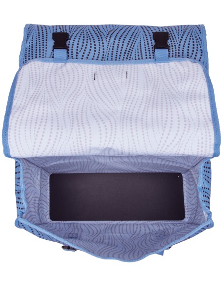 Doppelpacktasche New Looxs Fiori Alma 30 Liter - 37 x 12,5 x 33 cm (x2) - Blau