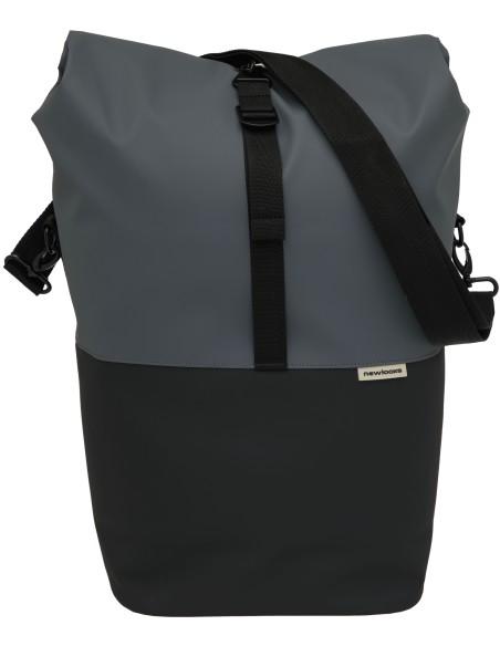 Fahrradtasche New Looxs Nyborg 17 Liter 30 x 17 x 37 cm - Dunkelgrau/Schwarz
