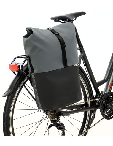 Fahrradtasche New Looxs Nyborg 17 Liter 30 x 17 x 37 cm - Dunkelgrau/Schwarz