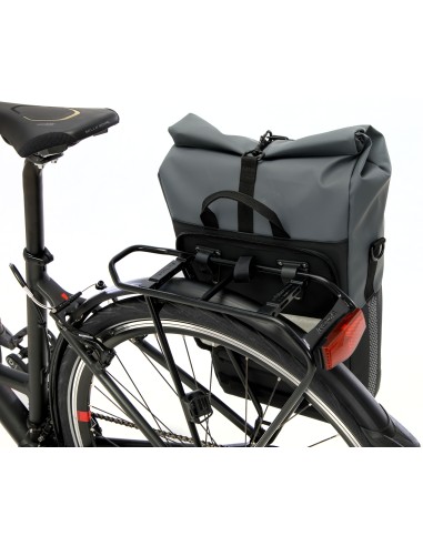 Fahrradtasche New Looxs Nyborg 17 Liter 30 x 17 x 37 cm - Dunkelgrau/Schwarz