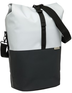 Fahrradtasche New Looxs Nyborg 17 Liter 30 x 17 x 37 cm - Hellgrau/Schwarz