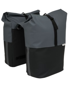 Doppelpacktasche New Looxs Nyborg 34 Liter - 30 x 17 x 37cm (x2) - Dunkelgrau/Schwarz