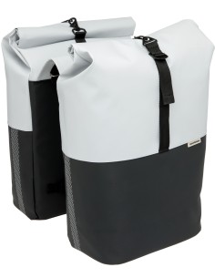 Doppelpacktasche New Looxs Nyborg 34 Liter - 30 x 17 x 37cm (x2) - Hellgrau/Schwarz