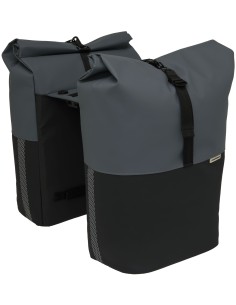 Doppelpacktasche New Looxs Nyborg MIK 34 Liter - 30 x 17 x 37cm (x2) - Dunkelgrau/Schwarz