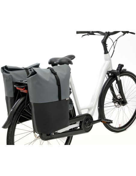 Doppelpacktasche New Looxs Nyborg MIK 34 Liter - 30 x 17 x 37cm (x2) - Dunkelgrau/Schwarz