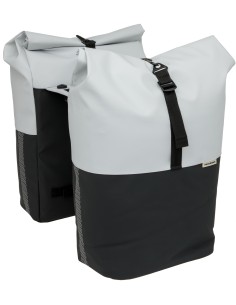 Doppelpacktasche New Looxs Nyborg MIK 34 Liter - 30 x 17 x 37cm (x2) - Hellgrau/Schwarz