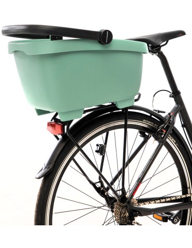 Recycelte (Hunde)fahrradkorb New Looxs Clipper Racktime - 28 Liter 49 x 37 x 29 cm   Grün