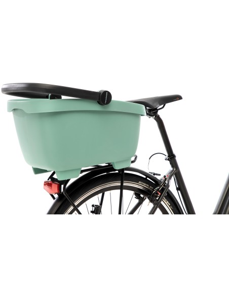 Recycelte (Hunde)fahrradkorb New Looxs Clipper Racktime - 28 Liter 49 x 37 x 29 cm   Grün
