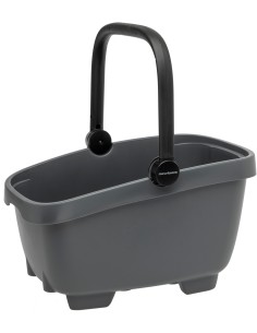 Recycelte (Hunde)fahrradkorb New Looxs Clipper Racktime 2.0 - 28 Liter 49 x 37 x 29 cm   Anthrazit