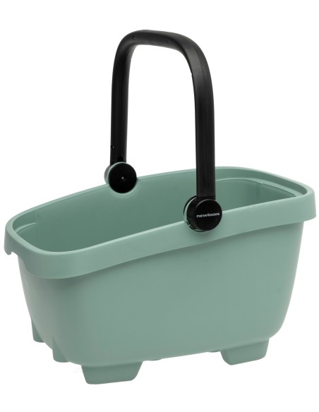 Recycelte (Hunde)fahrradkorb New Looxs Clipper Racktime 2.0 - 28 Liter 49 x 37 x 29 cm   Grün