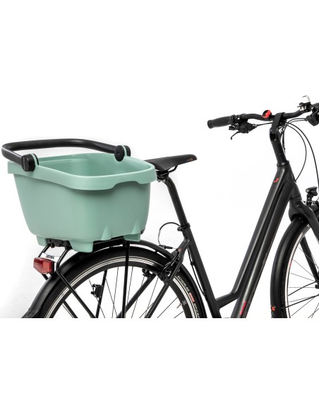 Recycelte (Hunde)fahrradkorb New Looxs Clipper Racktime 2.0 - 28 Liter 49 x 37 x 29 cm   Grün