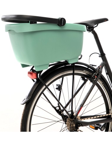 Recycelte (Hunde)fahrradkorb New Looxs Clipper Racktime 2.0 - 28 Liter 49 x 37 x 29 cm   Grün