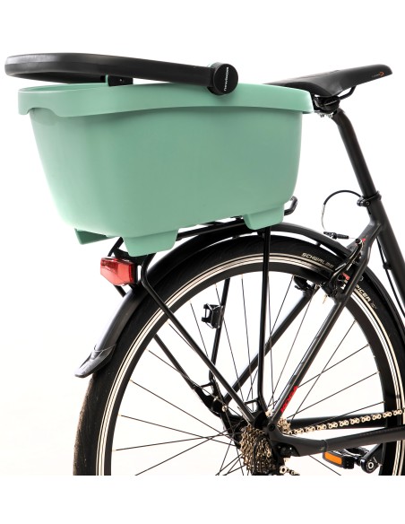 Recycelte (Hunde)fahrradkorb New Looxs Clipper Racktime 2.0 - 28 Liter 49 x 37 x 29 cm   Grün